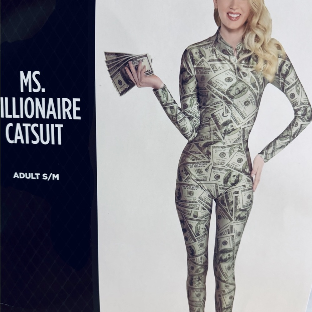 Ms. Millionaire Catsuit Halloween costume size S-M